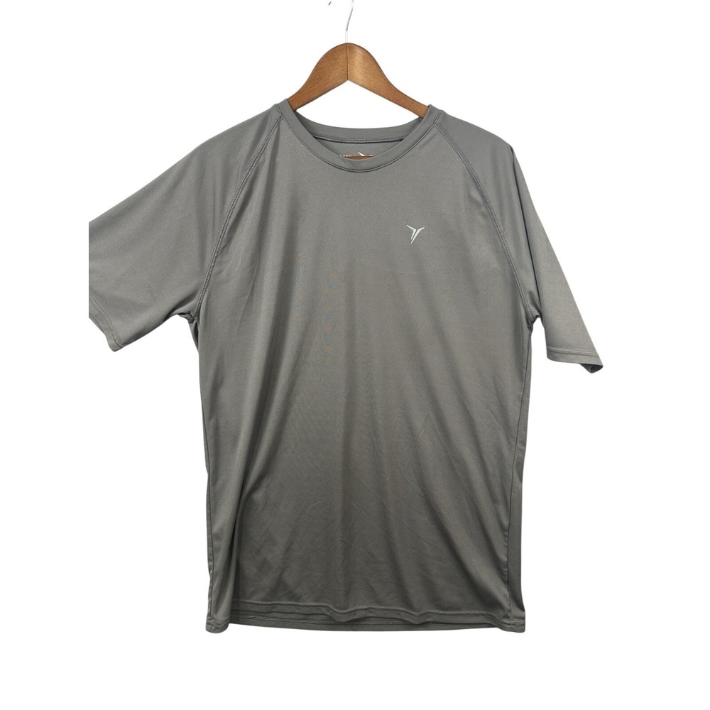 Old Navy Active Mens Large Tall Gray Short Sleeve Performance Workout Shirt L T